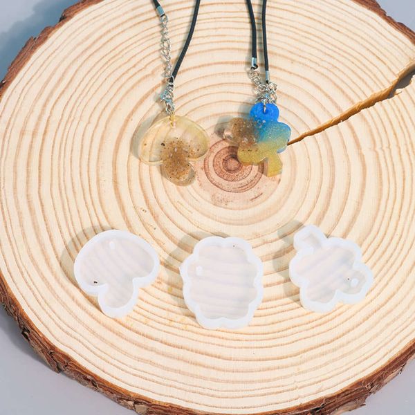 

triumphant diy drop three kinds of pendant silicone mold pendant necklace, Black