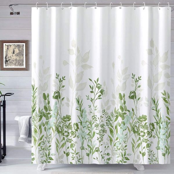 

shower curtains black and grey curtain, watercolor floral bathroom curtain white