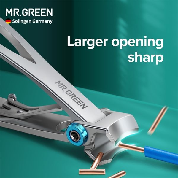 

mr.green nail clippers/file professional manicure set pedicure scissor nipper stainless steel/glass cutter plier art tools 211007