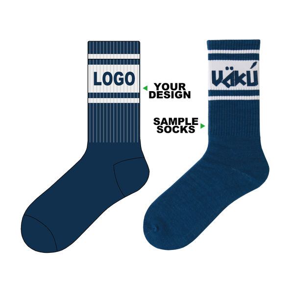 

men's socks breathable crew logo customize brand design men custom, Black
