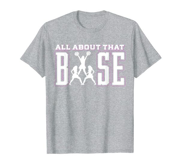 

all about that base cheerleading shirt, cheer tee, cheerlead, White;black