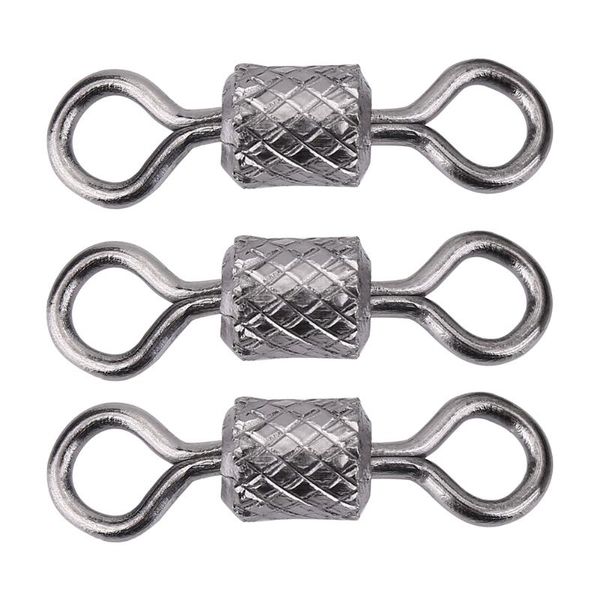 

brand 100pcs durable anti-rust high strength copper barrels rotate ring swivels fishing accessory suitable for hooks
