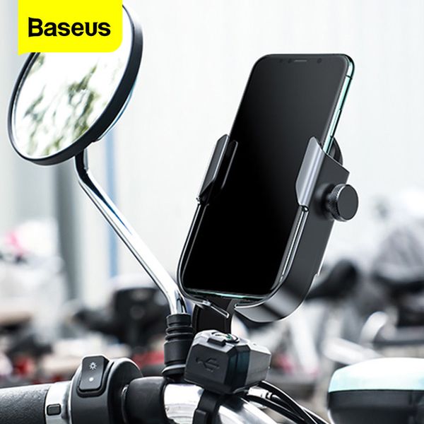 Baseus Motorrad-Halterung, universell verstellbar, für Fahrrad, Handy, Ständer, Lenkerhalterung, 12 Samsung