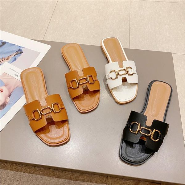 

slippers summer women 2021 fashion plus-size outside modern office lady sandals, Black