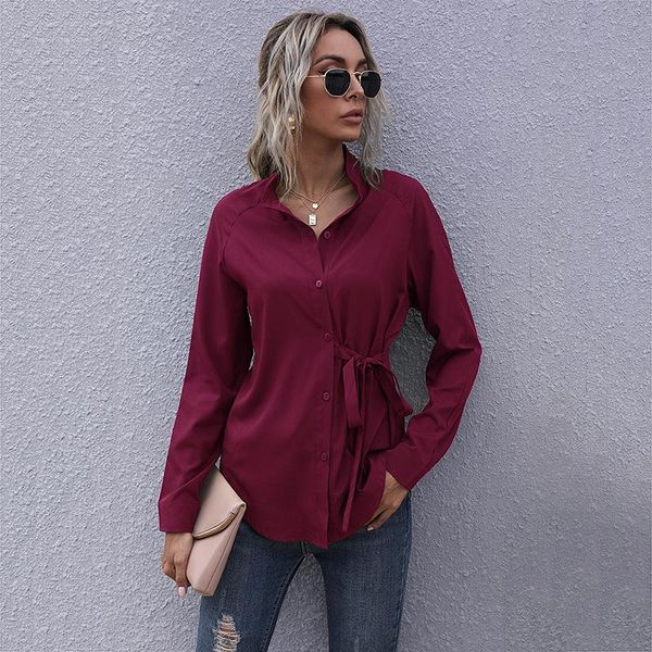 

women's blouses & shirts european style woman blouse long sleeve female casual elegant blusas mujer de moda 2021 verano, White