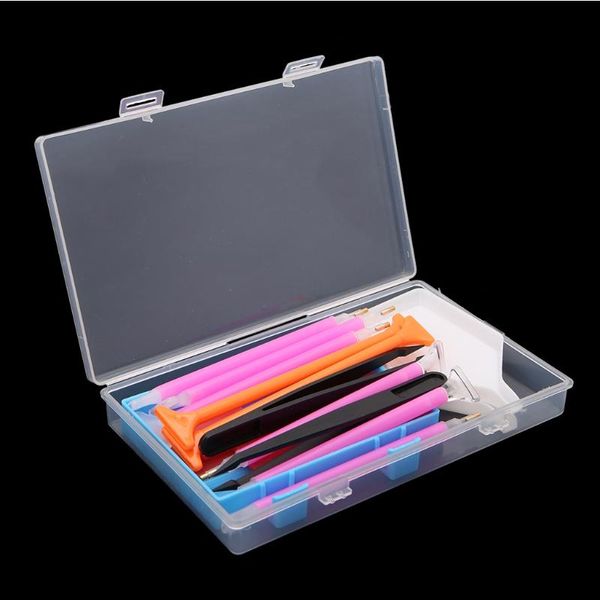 

diamond painting 24 pcs cross stitch tool diy craft sticky pen storage box