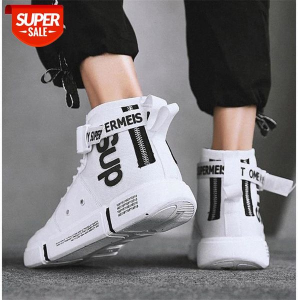 

high-sports casual shoes korean men's canvas sneakers all-match #tj3y