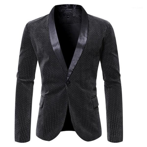 

men's suits & blazers men slim fit blazer british style single button wedding autumn suit jackets terno masculino, White;black