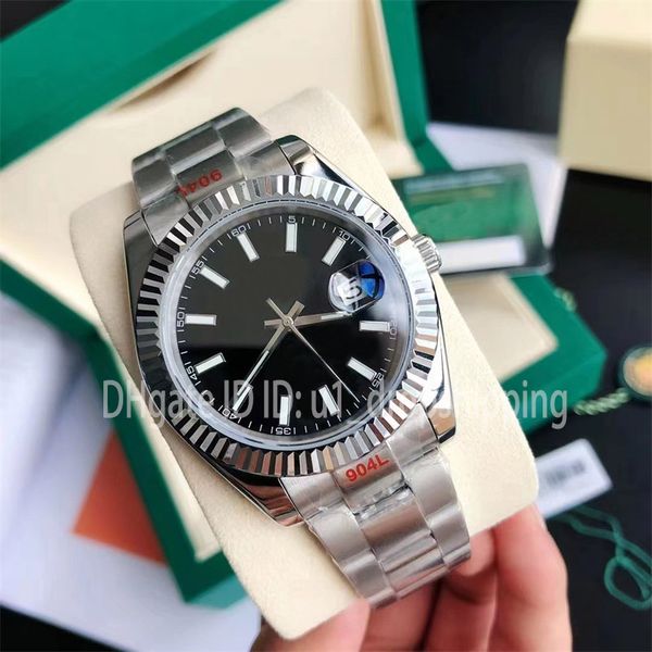 

mens automatic mechanical watches 41mm full stainless steel montre de luxe swimming couples wristwatches waterproof luminous watch caijiamin, Slivery;golden
