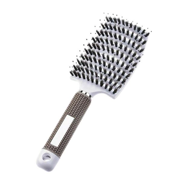 

women bristle nylon hairbrush scalp massage comb detangle hair brush salon tool dog grooming