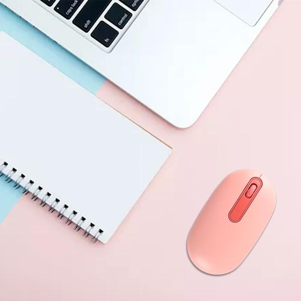 

mice usb wireless optical mouse rechargeable offfice pc gamer 1600dpi ergonomic gaming pink computer mause for desktop