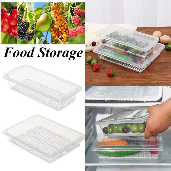 

storage bottles & jars multifunction transparent sealed crisper set plastic moistureproof food box kitchen containers fridge organizer