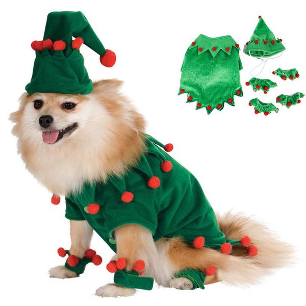 

dog apparel pets christmas funny elf costume, pet clothes, cat role playing clothing coat , clothes