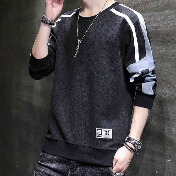 

new men's hoodie in autumn and winter 2020 korean fashion loose and versatile men's coat, Black