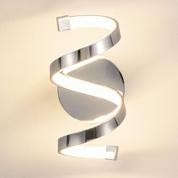 

wall lamp modern nordic metal indoor led rose chrome bedroom bedside stair el warm white light sconce mounted