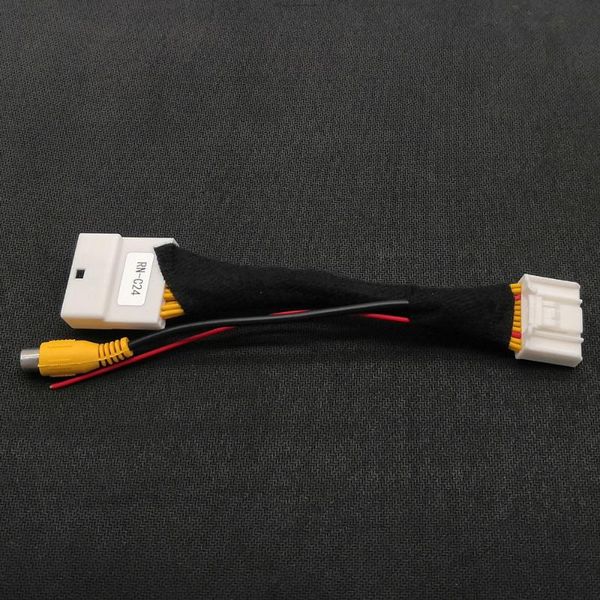 

car rear view cameras& parking sensors 24pin original video input switch reverse camera rca adapter cable for sandero stepway logan