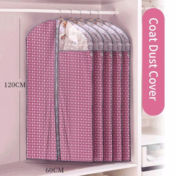 

clothing dust cover coat suit wardrobe storage bag thick oxford cloth moisture-proof rack hanging clothes jbs39 boxes & bins