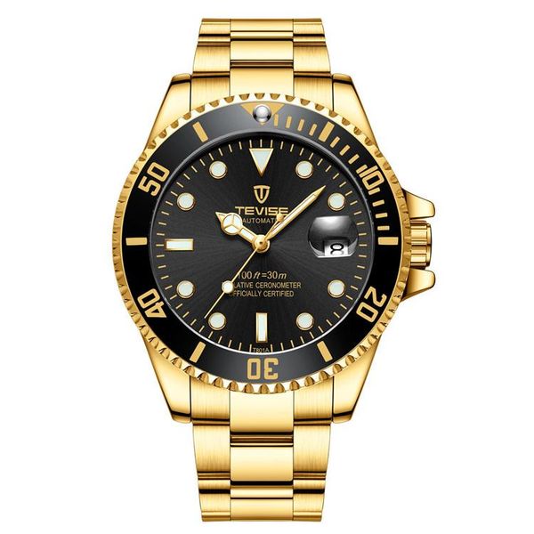 

wristwatches 2021 classic fashion men's watch automatic winding mechanical stainless steel business -q22, Slivery;brown