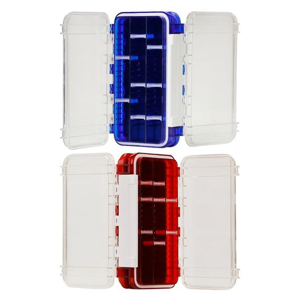 

fishing accessories double-sided lures tackle box adjustable waterproof bait hook storage boxes case organizer