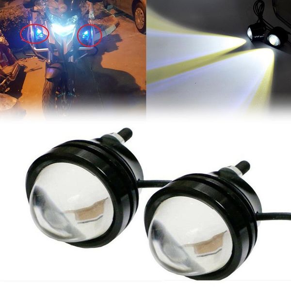 

emergency lights daytime fish eye high power parking running white 10w 2pcs