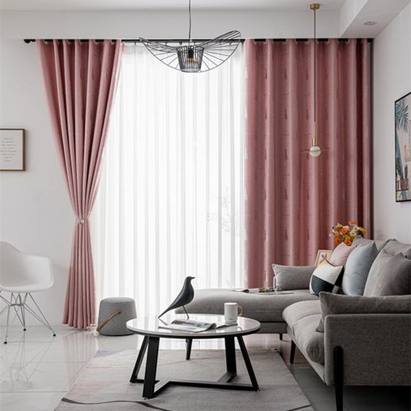

curtain & drapes est kitchen window darkening curtains with jacquard plant cotton linen durable insulation living room bedroom panels
