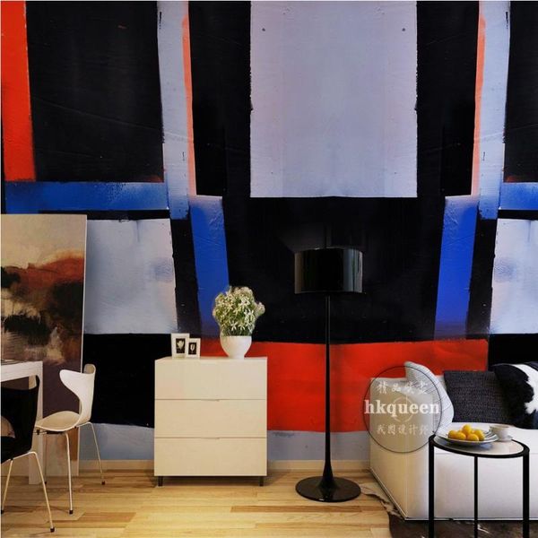 

wallpapers po wallpaper abstract black white collision color geometric pattern tv backdrop 3d custom bedroom studio mural