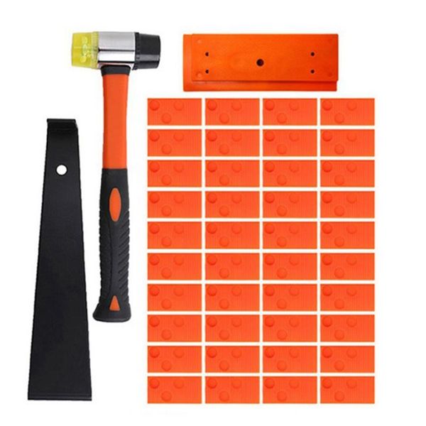 

storage bags wood flooring installation kit 43 pcs laminate plank assembly tool,high-strength fiberglass handle mallet