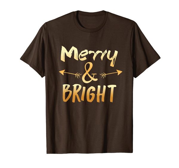 

merry bright t-shirt, White;black