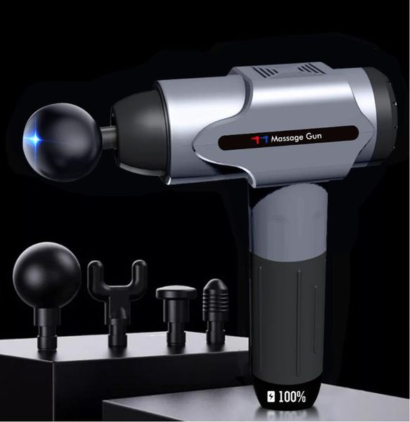 

massage gun 2021 deep tissue muscle body shoulder back neck massager exercising athletes relaxation slimming shaping pain relief