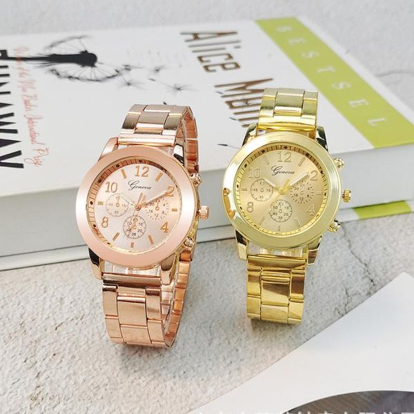 

wristwatches ladies watch geneva classic luxury fashion women watches clock relogio feminino, Slivery;brown