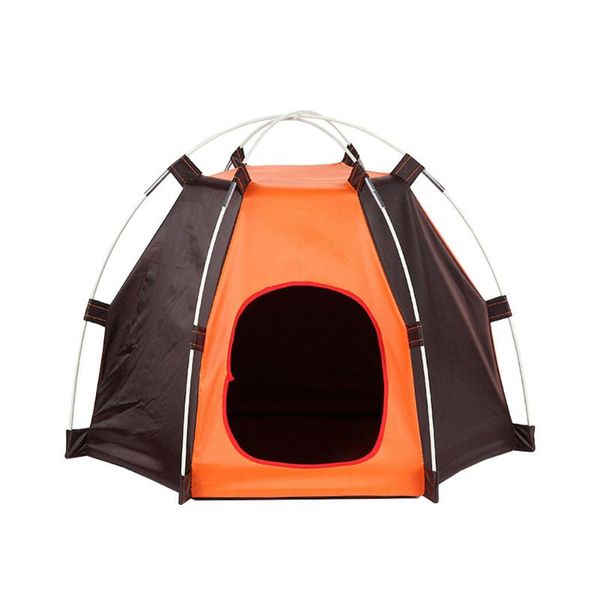 

dog houses & kennels accessories house outdoor portable pet tent playing oxford cloth waterproof rest travel detachable hexagonal cat washab