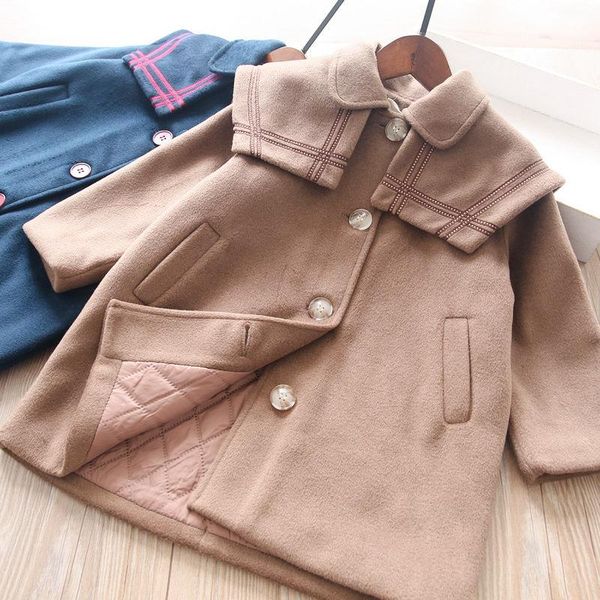 

jackets winter baby girls thick coat wholesale, Blue;gray