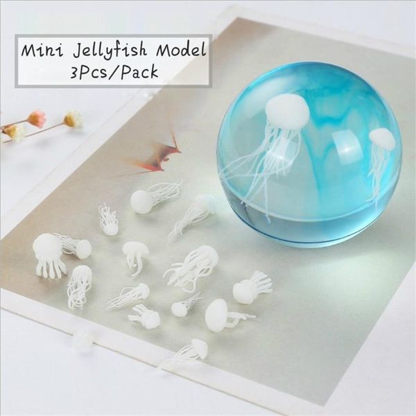 

decorative objects & figurines 5 styles 3d resin mini jellyfish material epoxy mold makeing jewelry filling for diy home decoration crafts 3