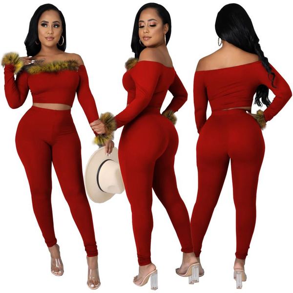 

ethnic clothing autumn african clothes women long sleeve red black two pieces sets and pant suit