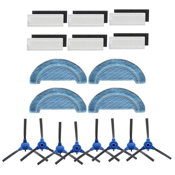 

vacuum cleaners sweeping robot accessories, compatible with conga 10090 machine, side brushing filter and rag combination