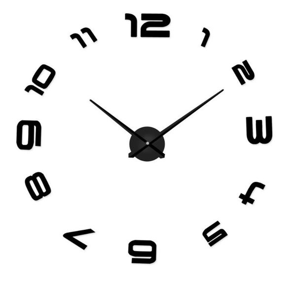 

factory spot creative living room diy european-style cool simple decorative mirror wall clock watch sticken clocks