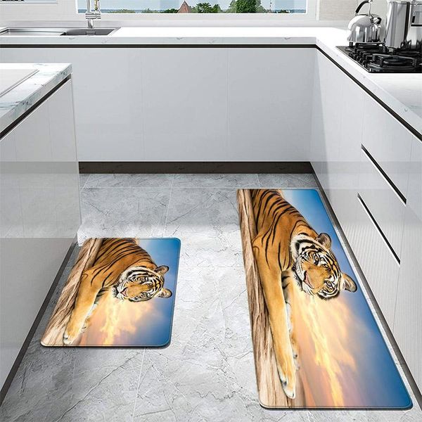 

carpets tiger animal printing entrance doormat for living room carpet kitchen non-slip floor mat decoration hallway balcony