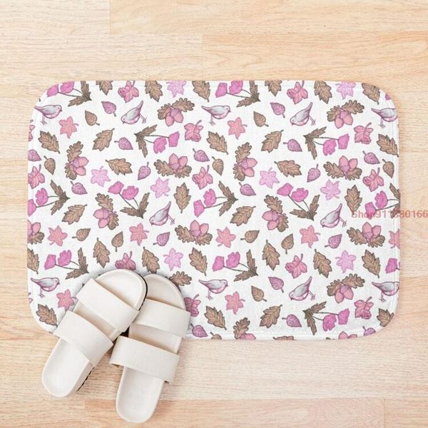 

mat folk autumn mauve anti-slip absorb water bath bathroom kitchen bedroon floor entrance rugs kids prayer mats