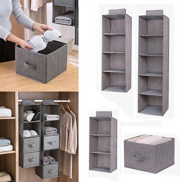 

wardrobe hanging storage bag mezzanine drawer type drying rack portable