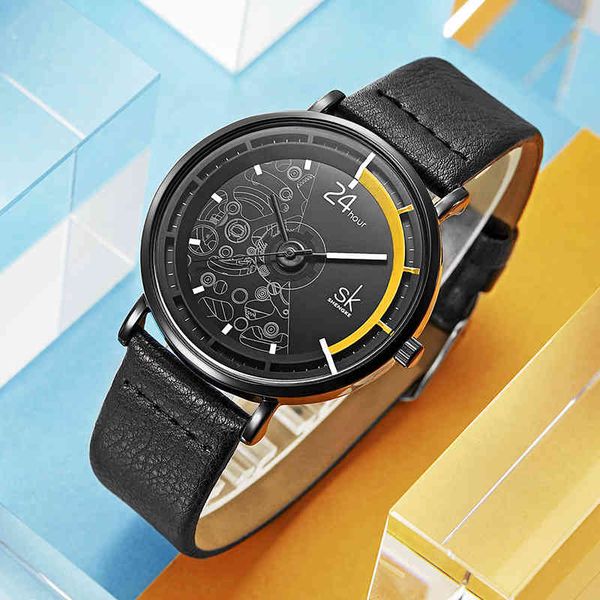 

analog wrist for women simple leather ladies quartz temperament black watch female bracelet clock, Slivery;brown