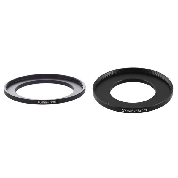 

lens adapters & mounts retail 2 pcs camera repairing metal step up filter ring adapter adapter, 37-58mm 46-58mm