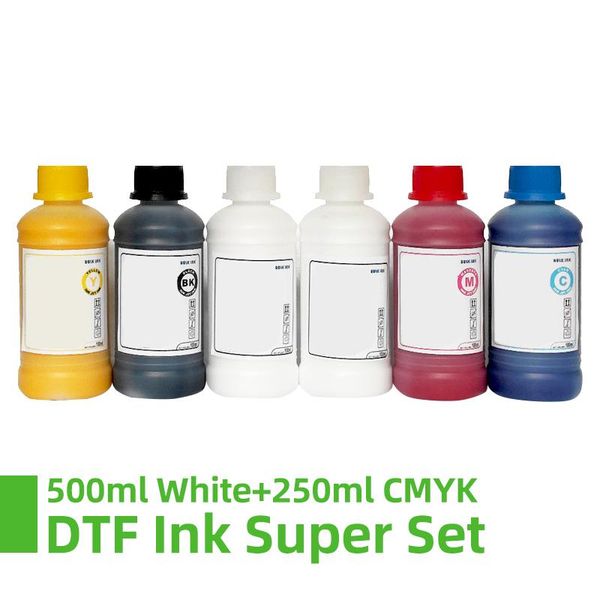 

ink cartridges 500ml white 250ml dtf kit film transfer for direct printer pet printing and