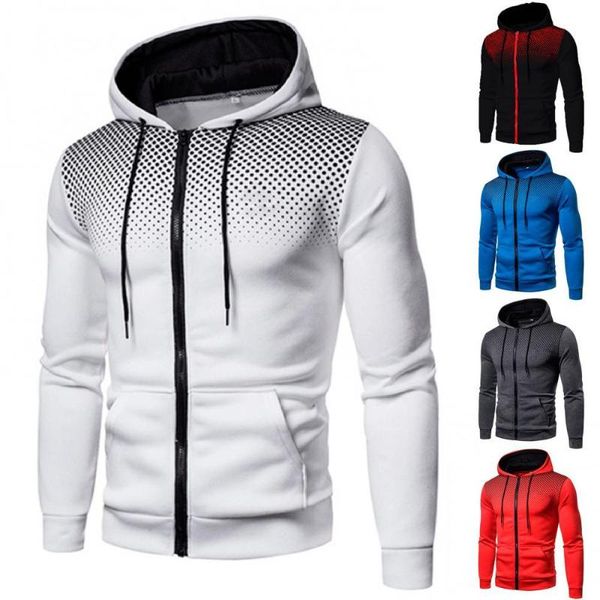 

men's hoodies & sweatshirts autumn winter cotton hoodied mens men long sleeve hoodie coat 3d print jacket sweatshirt cardigan, Black