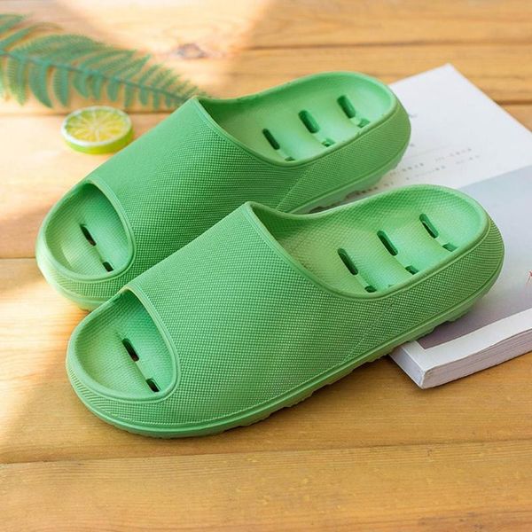 

slippers women's indoor platform summer beach eva soft sole slides home bathroom non-slip shoes, Black