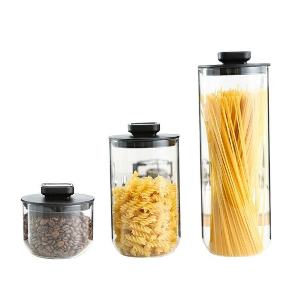 

storage bottles & jars sealing tank kitchen glass articles pressure-type bottle sealed moistureproof lm01241053