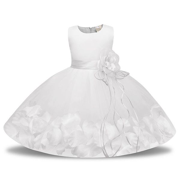 

girl's dresses pink red blue mesh flower girl dress for weddings infant ball gown first communion baptism white baby christening, Red;yellow