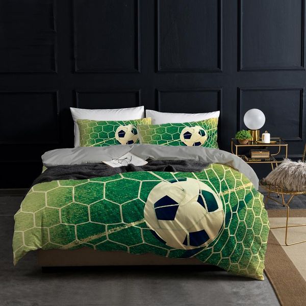 

bedding sets spain football 3d reactive printed duvet cover pillowcase boho style set teens 90 single quilt home textiles