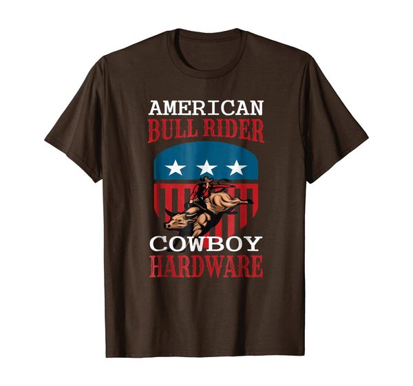 

american bull rider cowboy hardware t-shirt bull rider shirt, White;black