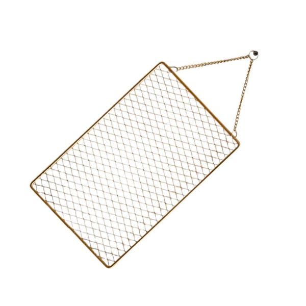 

hooks & rails 1pc nordic style jewelry mesh display board earring hanging (golden)