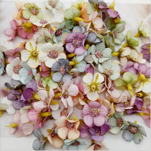

2cm 20pcs multi-layer silk chrysanthemum heads artificial flowers for home wedding decoration diy wreath bride bouquet decorative & wreaths